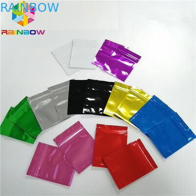 Schitter van het Hologrammylar van de Flitsster van de Ritssluitingszakken Verpakking van het Verbindings Gezichtsmasker de Glanzende Drie Zij