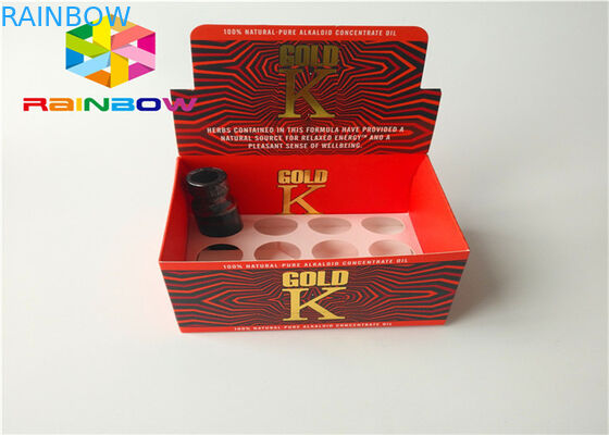 Het gerecycleerde Document plooide Kleinhandels Tegenvertoningsvakje voor het Vloeibare E Sap van Dampvape E