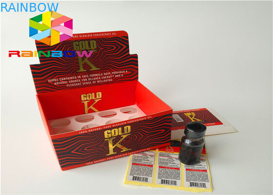 Het gerecycleerde Document plooide Kleinhandels Tegenvertoningsvakje voor het Vloeibare E Sap van Dampvape E