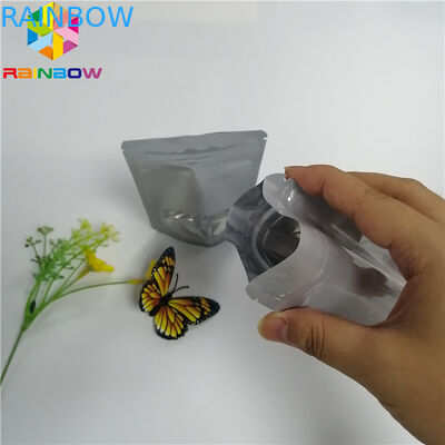 De glanzende Verpakkende Tribune van de Aluminiumfoliezak op Mylar-de Hitte van het Geurbewijs - verzegel met Venster