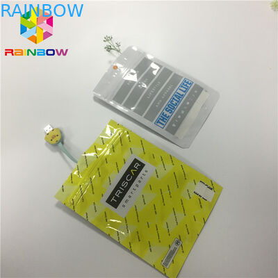 Hitte - de verzegelde Folie Douane die van Verpakkingszakken Één Zij Duidelijke Transparante Resealable drukken