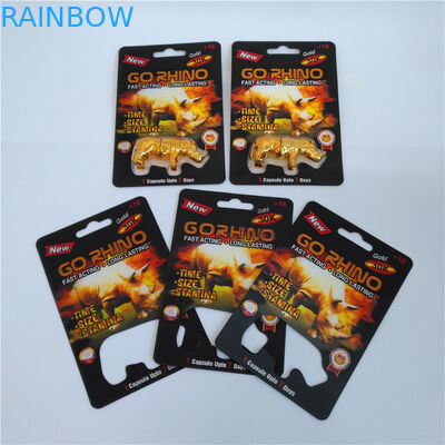 De Blaarkaart van het hardwaregebruik de Verpakking gaat de Capsulecontainer Gerecycleerd Document van het RINOCEROSgat