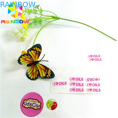 De waterdichte Zelfklevende Druk van de het Embleemdouane van het Sticker 3D Epoxy Overkoepelde Metaal