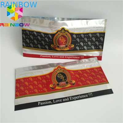 Resealable Ritssluitings Plastic Zakken die de Duidelijke Holografische Berijpte Opslag van het Sigarenvoedsel verpakken