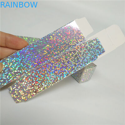 De holografische Document Vakje Kosmetische Pakketten van de Verpakking 2.5x2.5x8.5cm Grootte voor Lipgloss