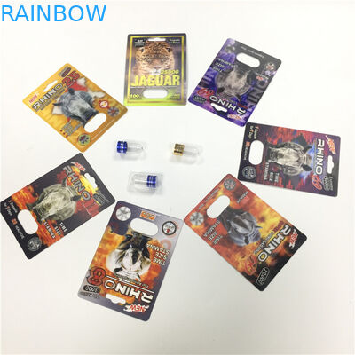 Van de de Blaarkaart van de RINOCEROS 8/11/25 Vertoning van de de Verpakkings de Mannelijke Verhoging van de Prestatiespillen 3d Lege Container