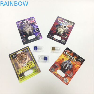 Van de de Blaarkaart van de RINOCEROS 8/11/25 Vertoning van de de Verpakkings de Mannelijke Verhoging van de Prestatiespillen 3d Lege Container