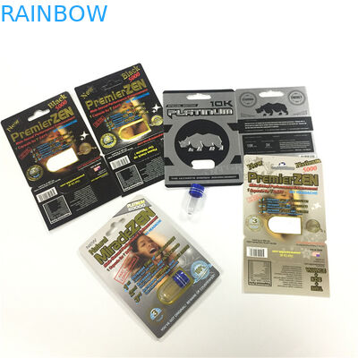 Van de de Blaarkaart van de RINOCEROS 8/11/25 Vertoning van de de Verpakkings de Mannelijke Verhoging van de Prestatiespillen 3d Lege Container