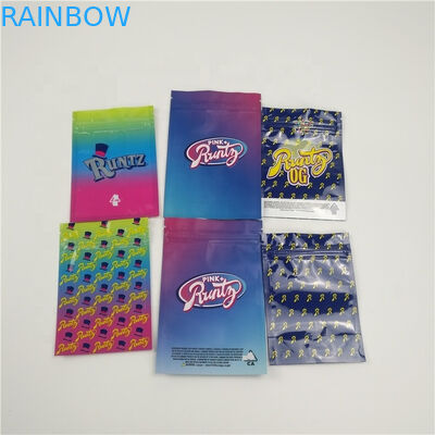 Ritssluiting die Plastic Mylar-de Rangmateriaal van het Zakkenvoedsel voor Poeder/Pil/Hennep verpakken