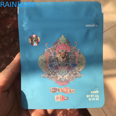 Heet verkoop onlangs koekjeszak met holografische koekjesstickers de zak van Mylar van het geurbewijs voor onkruid verpakking