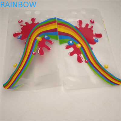 De Zakken van de de Bodemhoekplaat van de duidelijk Sapmelk, Duurzame Tribune op Foliezakken met Handvat