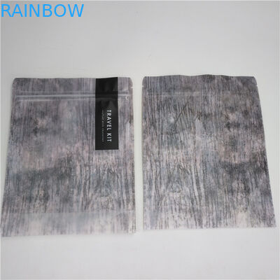 De Schoonheidsmiddelen die van Gu van de ritssluitingsbodem Plastic Tribune op Mylar-Zak met Duidelijke Voorzijde verpakken