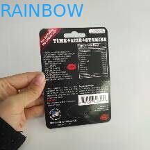 Rekupereerbaar de Rinocerosdocument van de Blaarkaart Verpakkend Vertoningsvakje voor Mannelijke Seksuele Verhoging