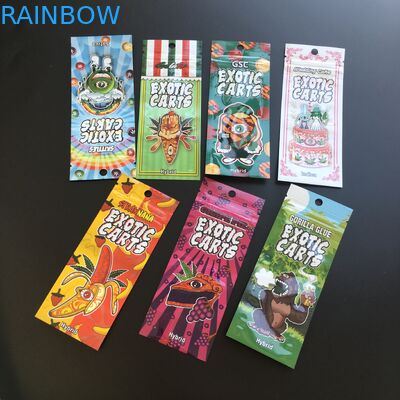 De Olie Plastic Zakken die van Cbd van de Vapepatroon de Exotische Zak 0.5ml 1ml verpakken van Mylar van de Karrenritssluiting