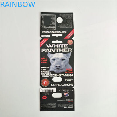 7K panter Seksuele Pil die Vrouwelijk de Douaneembleem van de Verhogingskaart met Vertoningsdoos verpakken