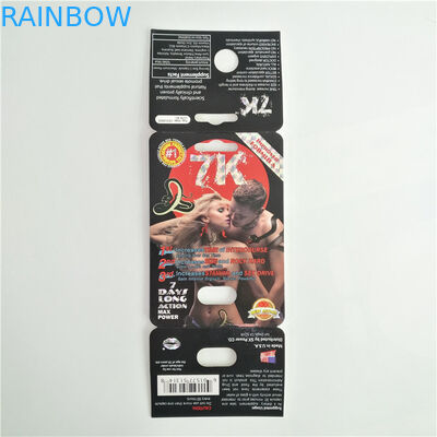 7K panter Seksuele Pil die Vrouwelijk de Douaneembleem van de Verhogingskaart met Vertoningsdoos verpakken