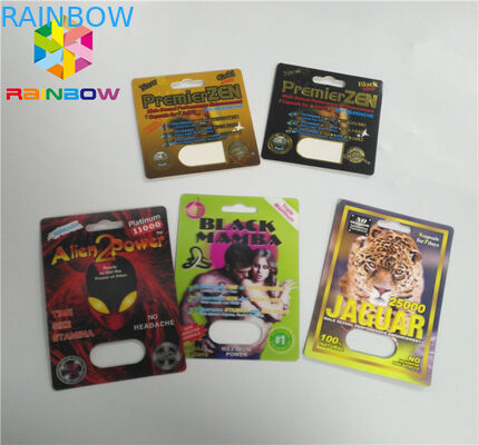 De Kaart die van de douaneblaar het Vreemde het Document van de Poederrinoceros 3d Pak van de Pillencapsule verpakken