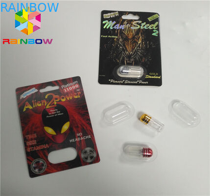 De Kaart die van de douaneblaar het Vreemde het Document van de Poederrinoceros 3d Pak van de Pillencapsule verpakken