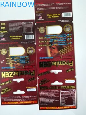 Mannelijke het Document van de Machts Seksuele 3D Vertoning Vakje Eerste het Effect van Zen 3D Blaarkaarten voor Pillen