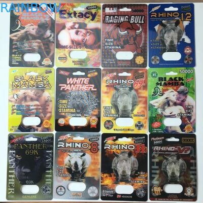 Mannelijke het Document van de Machts Seksuele 3D Vertoning Vakje Eerste het Effect van Zen 3D Blaarkaarten voor Pillen