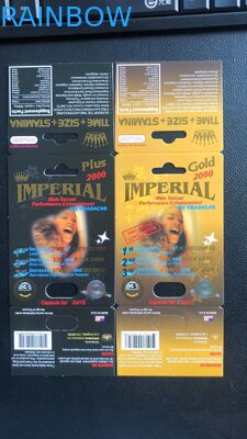 Mannelijk het Document van de Machts Seksueel 3D Kaart Vakje die het Eerste 3D Effect van Zen voor Geslachtspillen verpakken