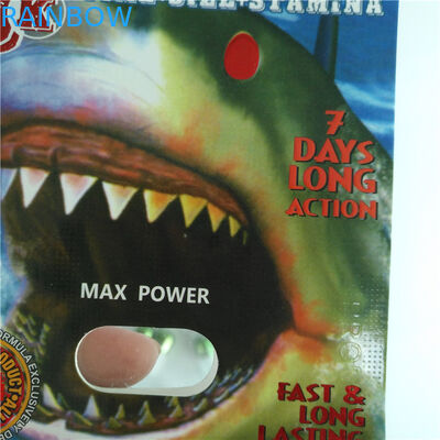 Document Blaarkaart die het Mannelijke Pak van Verhogingspillen met Plastic Kogel verpakken