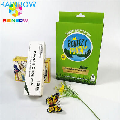 Het rekupereerbare het ontwerpmerk van het douaneembleem drukte UV Hete het stempelen document kaartvakjes met hangt gat voor giftschoonheidsmiddelen