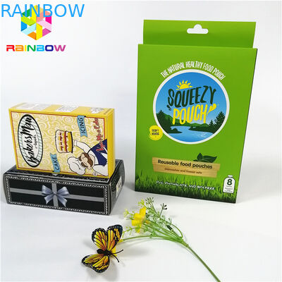 Het glanzende glanzende hete het stempelen OEM merkembleem drukte document vakje vakjes van de de wimper de verpakkende kaart van giftschoonheidsmiddelen