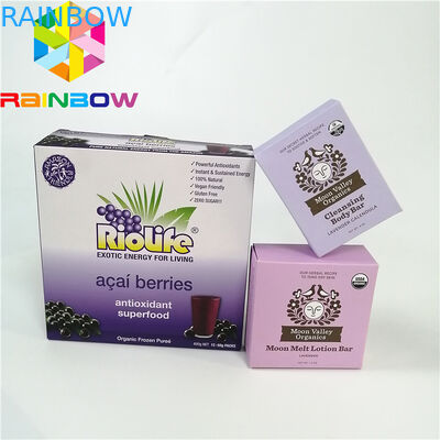 Het purpere vlakke rekupereerbare document kraftpapier van de wasdeklaag plooide document vakje het vakje van het fluitkarton mailer de koffiethee van de voedselrang pac