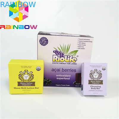 Het purpere vlakke rekupereerbare document kraftpapier van de wasdeklaag plooide document vakje het vakje van het fluitkarton mailer de koffiethee van de voedselrang pac