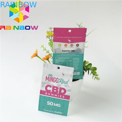 Aluminiumfolie Plastic Zakken die Pak van de de Ritssluitings het Hoogste CBD Kruidenwierook van het Geurbewijs verpakken