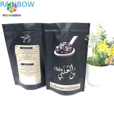 De Aluminiumfoliezakken van de gravuredruk, de Tribune van de Grondkoffie op Ritssluitingszakken met Klep