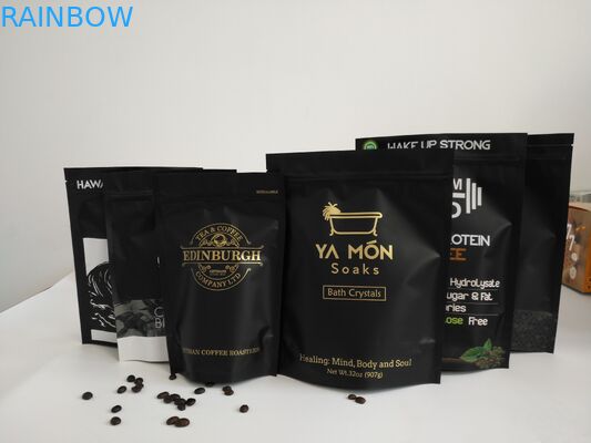 De Aluminiumfoliezakken van de gravuredruk, de Tribune van de Grondkoffie op Ritssluitingszakken met Klep