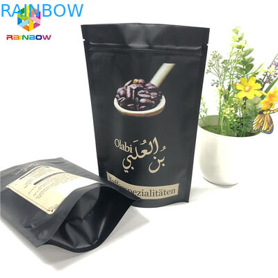 De Aluminiumfoliezakken van de gravuredruk, de Tribune van de Grondkoffie op Ritssluitingszakken met Klep