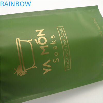 Van de Hoekplaatzakken van de aluminiumfoliebodem van het het Lekbewijs de Ritssluiting van de het Embleemdruk Verpakking