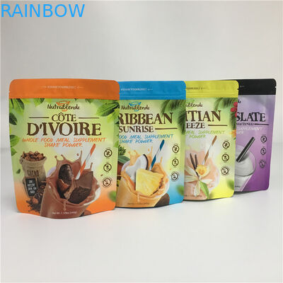 200g de Tribune van de aluminiumritssluiting op Zakken die de Druk van de Douanegravure voor Proteïne inpakken