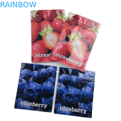 De Plastic Zakken die van het fruitaroma THC Gummies Vlakke Zak met Kindveilige Ziper verpakken