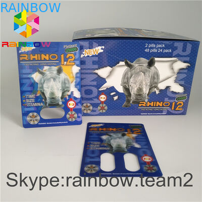 Het mannelijke Seksuele Pak die van de Verhogingsblaar het Document van 350g 400g Vertoningsvakjes voor Capsule verpakken