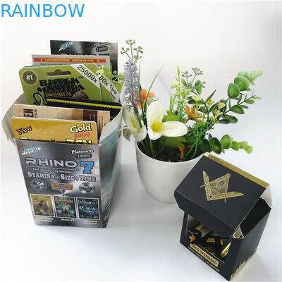 Het mannelijke Seksuele Pak die van de Verhogingsblaar het Document van 350g 400g Vertoningsvakjes voor Capsule verpakken