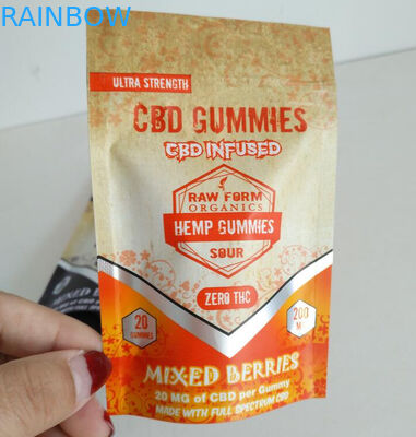 De digitale van de de Zakkenaluminiumfolie CBD van de Druk Luchtdichte Ritssluiting Kleverige Kleine Zakken