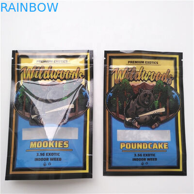 Van de de Zakken Medische Marihuana van de Edibles Kruidenwierook het Pakket4x6 Duim met Duidelijk Venster