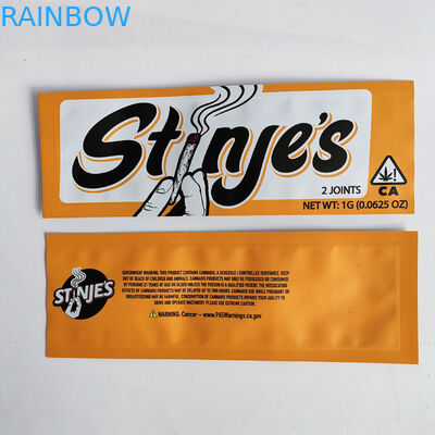 Drie Zijverbindings Plastic Zakken die Ritssluitings Hoogste Zak voor CBD-Onkruidcannabis verpakken