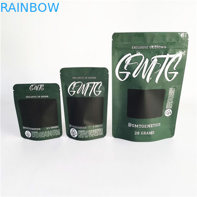 Drie Zijverbindings Plastic Zakken die Ritssluitings Hoogste Zak voor CBD-Onkruidcannabis verpakken