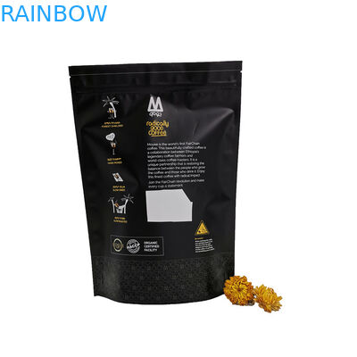 Zwarte Tribune op Thee PE van de Verpakkingszak MOPP VMPET Koffiek Zak Aangepaste Grootte