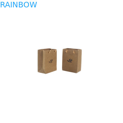 Doypacktribune op het Document van Zak Kleine Met de hand gemaakte Kraftpapier Zak die met Handvat wordt gerecycleerd