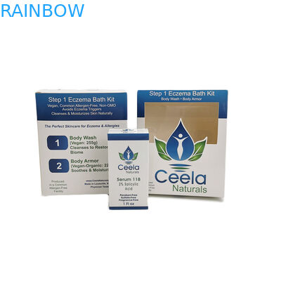 Glanzend Wit Kartondocument Vakje die de Kleinhandelstoepassing van de het Lichaamswas van de Huidzorg verpakken