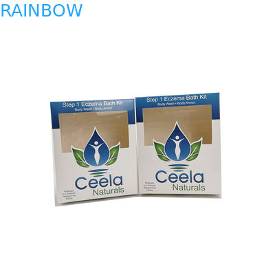 Glanzend Wit Kartondocument Vakje die de Kleinhandelstoepassing van de het Lichaamswas van de Huidzorg verpakken