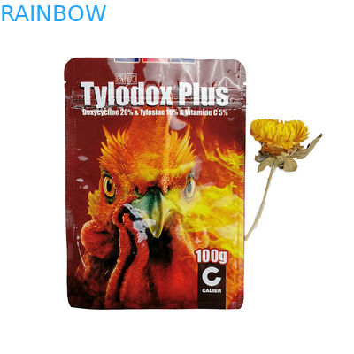 Drie Partijen die van het de Steen100g Thee/Kippevoer van de Aluminiumfoliezak Huisdierenverpakking verzegelen