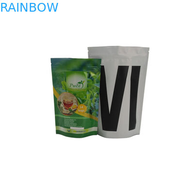 Lege Ritssluitingstribune op de Opnieuw te gebruiken Hitte van de Aluminiumfolie Plastic Zak - verzegelde Organische Groene Thee