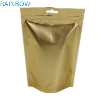 Resealable Plastic Tribune op de Verpakking van de Zakkoffie doet Gouden Aluminiumfolie in zakken